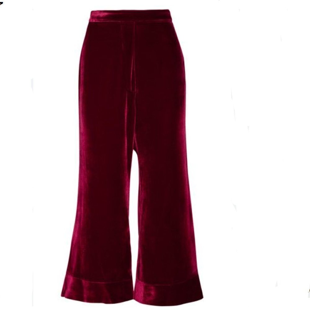 Ellery Lazio Pants Red Velvet Size 4 P538